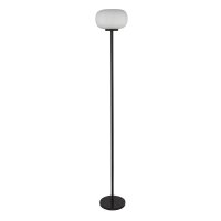 Lampadaire Noir Blanc E27 160 cm Verre Métal RAMIREZ