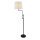 Lampadaire réglable 140-158 cm Tissu Métal Rustique E27