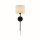 Applique avec câble Interrupteur E27 Noir Naturel