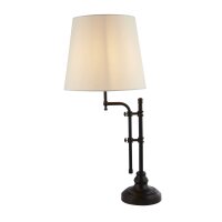 Lampe de table Rustique 67-77 cm réglable Tissu...