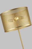 Lampadaire or 145 cm métal rétro design 2x E27