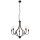 Lustre Rustique Noir Ø 65 cm Métal 5x E14