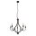 Lustre Rustique Noir Ø 65 cm Métal 5x E14