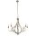 Lustre Rustikal Ø 75 cm en argent mat 8x E14