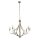Lustre Rustikal Ø 75 cm en argent mat 8x E14