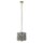 Suspension ronde Ø 25 cm 2x E14 en laiton noir