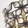 Suspension ronde Ø 25 cm 2x E14 en laiton noir