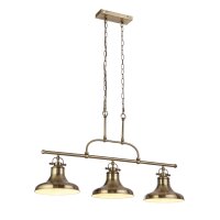 Lampe à suspendre 3 flammes E27 L : 96 cm en...