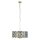 Suspension cristal Ø 48 cm rond 5x E14 laiton noir