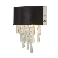 Applique murale noire avec interrupteur L : 23,5 cm Up Down