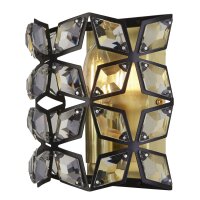 Applique int&eacute;rieure cristal H : 18 cm E14 en...
