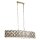 Lampe à suspendre cristal grande L : 100 cm 6x E14 laiton noir