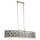 Lampe à suspendre cristal grande L : 100 cm 6x E14 laiton noir