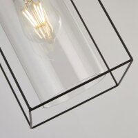Lampe à suspendre métal verre angulaire L :...