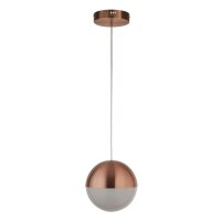 Lampe LED à suspendre cuivre Ø 25 cm rond...