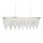 Lampe à suspendre LED cristal L : 65 cm 4000 K chrome clair