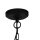 Lampe à suspendre Noir Clair L : 30 cm E27 Verre Métal E27