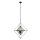 Suspension métal verre L : 57 cm E27 réglable en hauteur