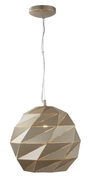 Lampe à suspendre en or métallique E27 D : 32 cm Métal Moderne