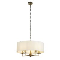 Lampe à suspendre tissu métal Ø 55...