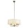 Lampe à suspendre tissu métal Ø 55 cm 5x E14 en laiton antique blanc