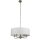 Lampe à suspendre tissu métal Ø 55 cm 5x E14 en laiton antique blanc