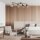 Spot de plafond Noir Naturel L : 94 cm 4x E14 Bois Métal
