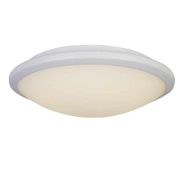 Plafonnier LED IP44 Ø 30,5 cm rond blanc 3500 K Salle de bain