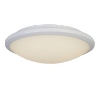 Plafonnier LED IP44 Ø 30,5 cm rond blanc 3500 K...
