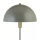 Lampe champignon métal vert Bauhaus H : 46,2 cm Ø 25 cm E14