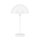 Lampe champignon blanche E14 46,2 cm &Oslash; 25 cm m&eacute;tal Bauhaus