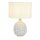 Lampe de chevet E14 36,5 cm D : 25 cm Blanc Tissu C&eacute;ramique