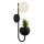 Applique Noir Blanc G9 H : 46 cm M&eacute;tal avec pot
