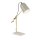 Lampe de bureau gris or r&eacute;glable 49 cm socle en marbre