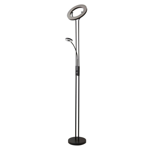 Plafonnier LED à intensité variable 193 cm 3000 K noir Bras de lecture