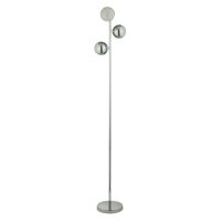 Lampadaire LED Chrome H : 152 cm 4000 K 1878 lm Verre...