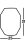 Applique noire 2 flammes E27 corde Abat-jour H : 30,5 cm