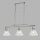 Lampe à suspendre 3 flammes chrome clair E27 design vintage