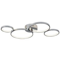 Plafonnier LED Chrome L : 75 cm 3000 K 2240 lm Métal