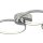 Plafonnier LED Chrome L : 75 cm 3000 K 2240 lm Métal
