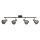 Projecteur de plafond verre métal L : 84 cm 4-flamme E14 réglable