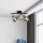 Spot de plafond 2 flammes E14 verre fumé métal réglable