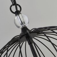 Suspension 5 flammes noir E14 Ø 36 cm métal...