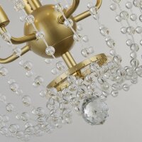 Lampe à suspendre métal cristal 5x E14...