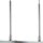 Lampe suspendue 3 flammes chrome clair E27 verre métal
