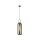 Lampe à suspendre Ø 15 cm E27 en laiton gris fumé rond
