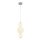 Lampe LED suspendue verre Ø 18 cm chrome blanc 3000 K 2200 lm
