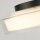 Plafonnier LED Ø 30 cm IP44 salle de bain noir mat blanc