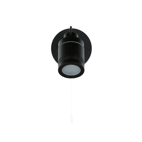Applique IP44 GU10 Ø 10 cm noir mat orientable