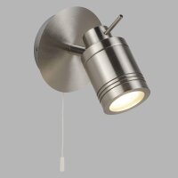 Applique IP44 GU10 en argent mat salle de bain avec...